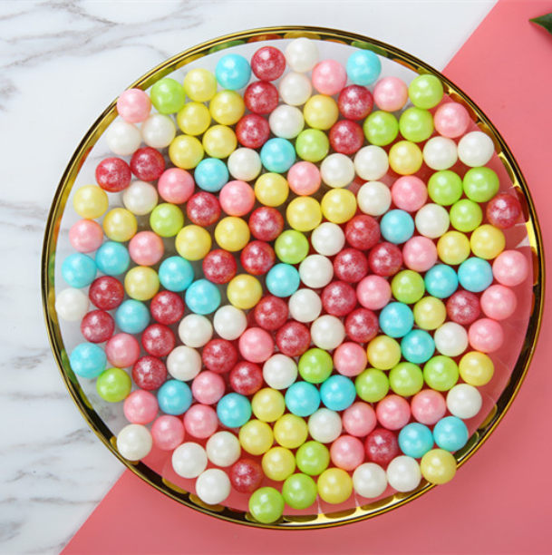 装饰大颗粒14mm雪花小树烘焙糖珠