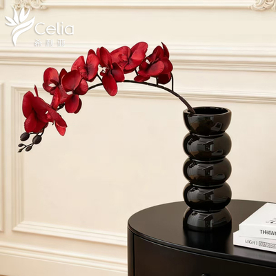 中古风高级感轻奢黑色复古花瓶