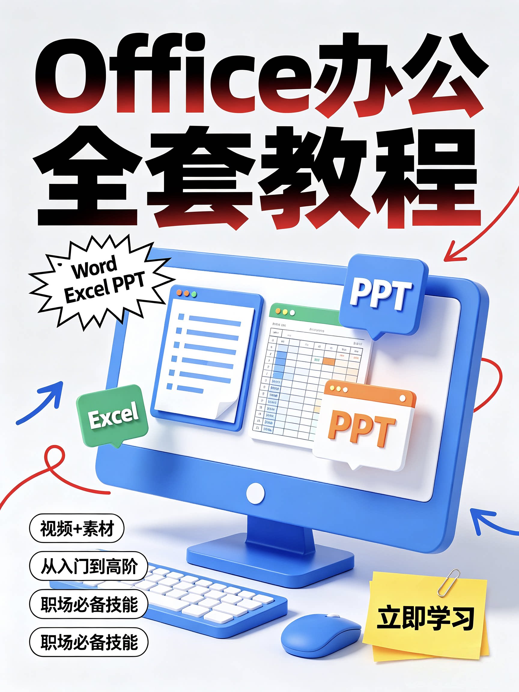  Office办公全套教程Wo设计素材/源文件
