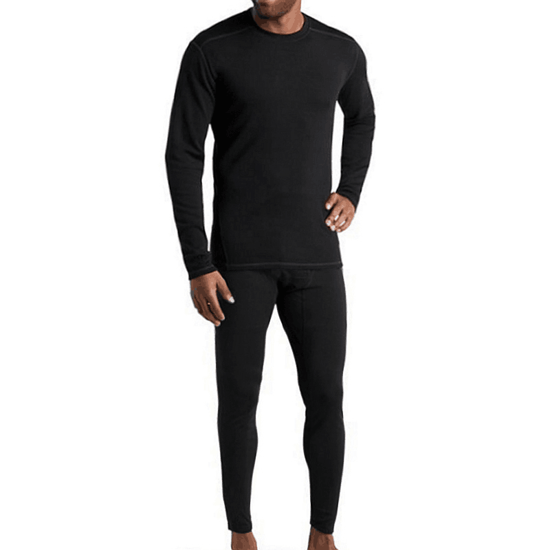 男秋冬抓绒透气排汗排汗保暖套装