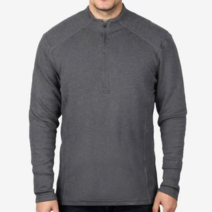 春秋半拉链薄绒抓绒卫衣保暖透气排汗长袖T恤户外休闲衣登山徒步