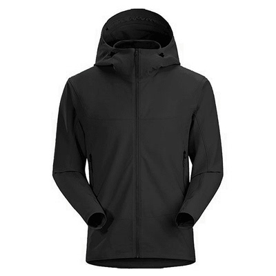 秋冬男士加绒连帽软壳衣