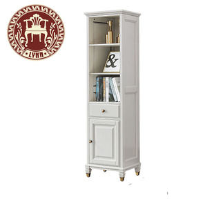 林恩美式实木单门酒柜立柜美式田园轻奢风客厅家具餐厅家具M05单