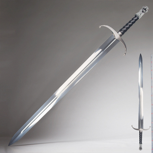 权力的游戏长爪剑冰与火之歌冰原狼剑琼恩雪诺cos武器道具未开刃