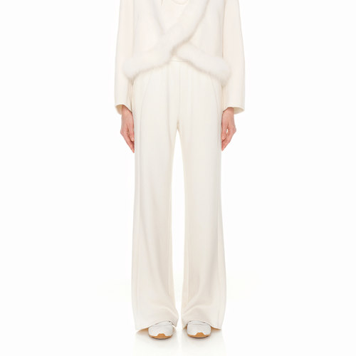 糖力百搭舒适针织直筒休闲长裤女