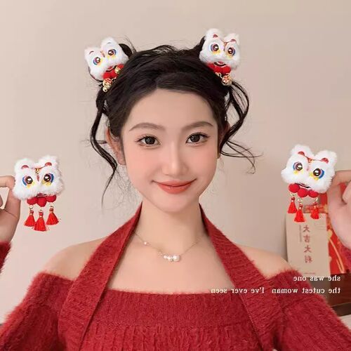 民族风醒狮流苏刘海鸭嘴夹