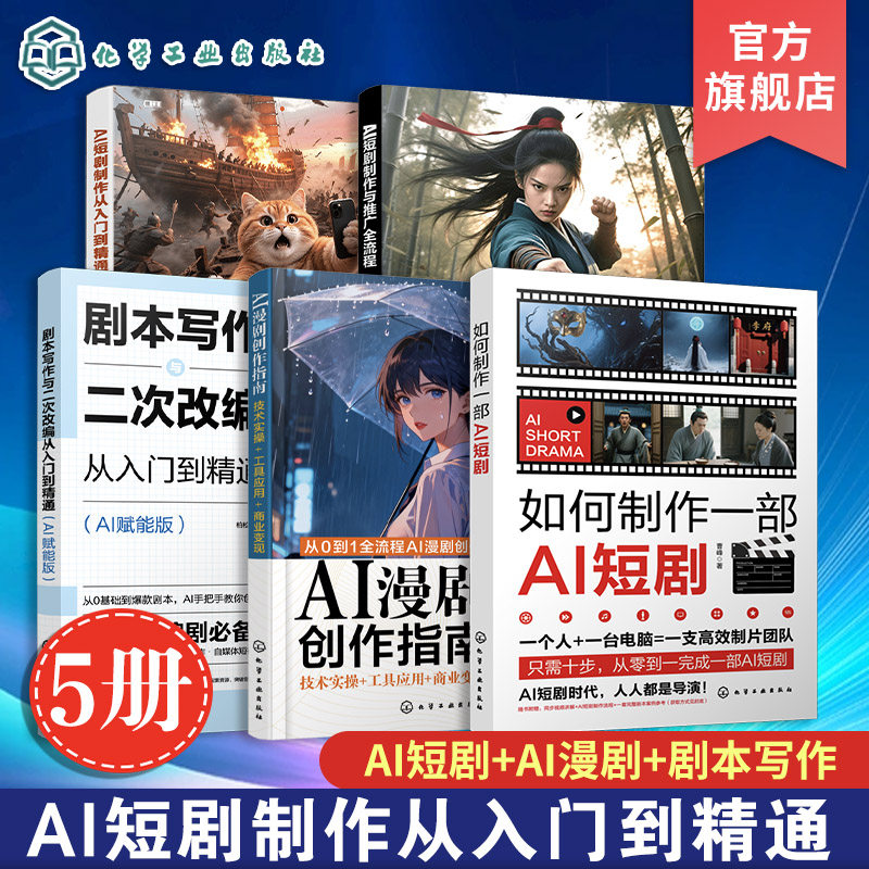 AI短剧系列丛书(5册套装)