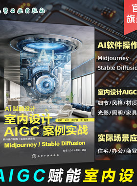 AI赋能设计 室内设计AIGC案例实战 AIGC赋能室内设计 AI软件操作指南 实际场景应用案例 室内设计基础 室内设计师家具设计师参考书