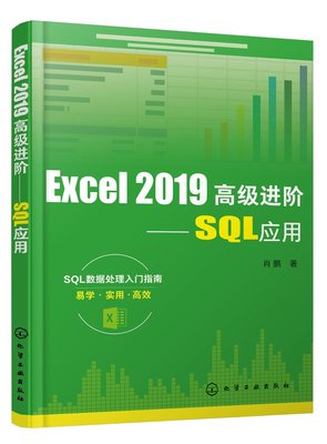 Excel 2019高级进阶 SQL应用 肖鹏 基于Microsoft Office 2019专业版 SQL数据处理入门指南书籍 办公软件制表 Excel制作数据报表