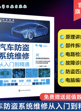 汽车防盗系统维修从入门到精通 瑞佩尔 汽车防盗系统结构原理知识 ESCL 汽车防盗系统维修一本通 汽车院校汽车维修防盗专题教材