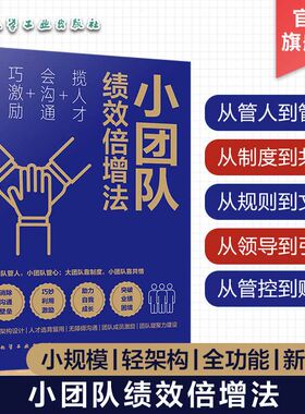 小团队绩效倍增法 揽人才会沟通巧激励 小团队打造建设运营管理指导书籍 才招募内部沟通全面运营公司企业管理者团队管理培训教材