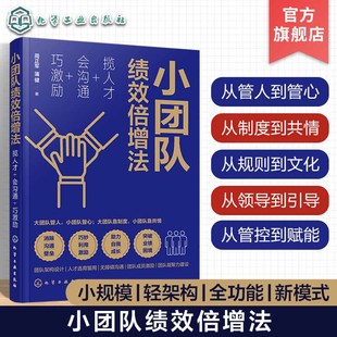 小团队绩效倍增法 揽人才会沟通巧激励 小团队打造建设运营管理指导书籍 才招募内部沟通全面运营公司企业管理者团队管理培训教材