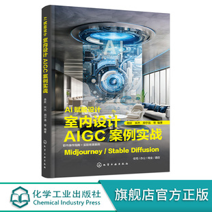 AI赋能设计 室内设计AIGC案例实战 AIGC赋能室内设计 AI软件操作指南 实际场景应用案例室内设计师家具设计师参考书化工社直发