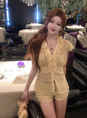 张林超LIN BOUTIQUE 芭蕾公主袖上衣秀场雪纺衬衫