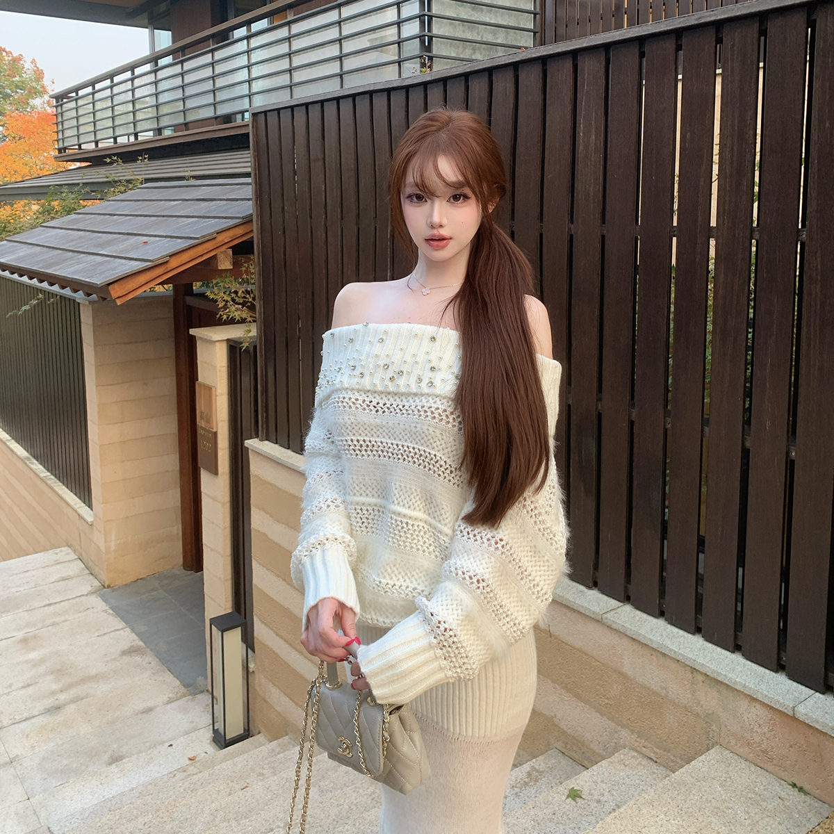 LINBOUTIQUE针织上衣鱼尾半裙