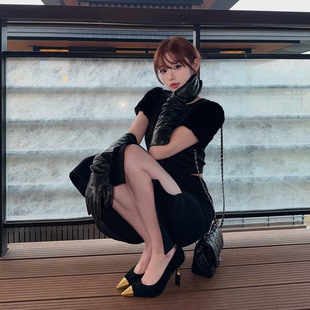 空气感细节半裙套装 LIN 拼接开衫 平肩设计双面磨毛短款 BOUTIQUE