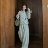 BOUTIQUE 通勤懒人福音 百搭休闲垂感宽松慵懒感阔腿裤 LIN 长裤