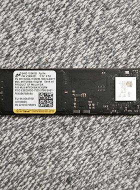 二手拆机适用于美光2400 1TB M.2 NVME PCIE4.0x4 2280固态硬盘