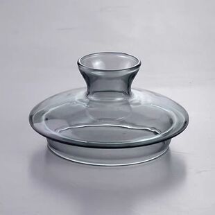 【5】高硼硅耐热玻璃茶壶盖子道配件侧把盖中空盖花茶壶盖茶杯盖