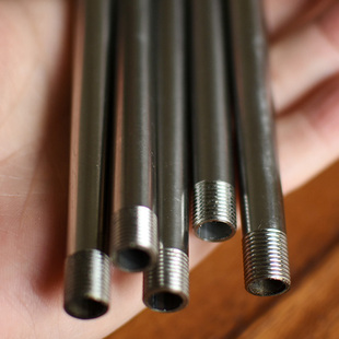 直径9.5MM不锈钢两头M10外牙管台灯吊灯组装 缩短空心固定螺牙杆