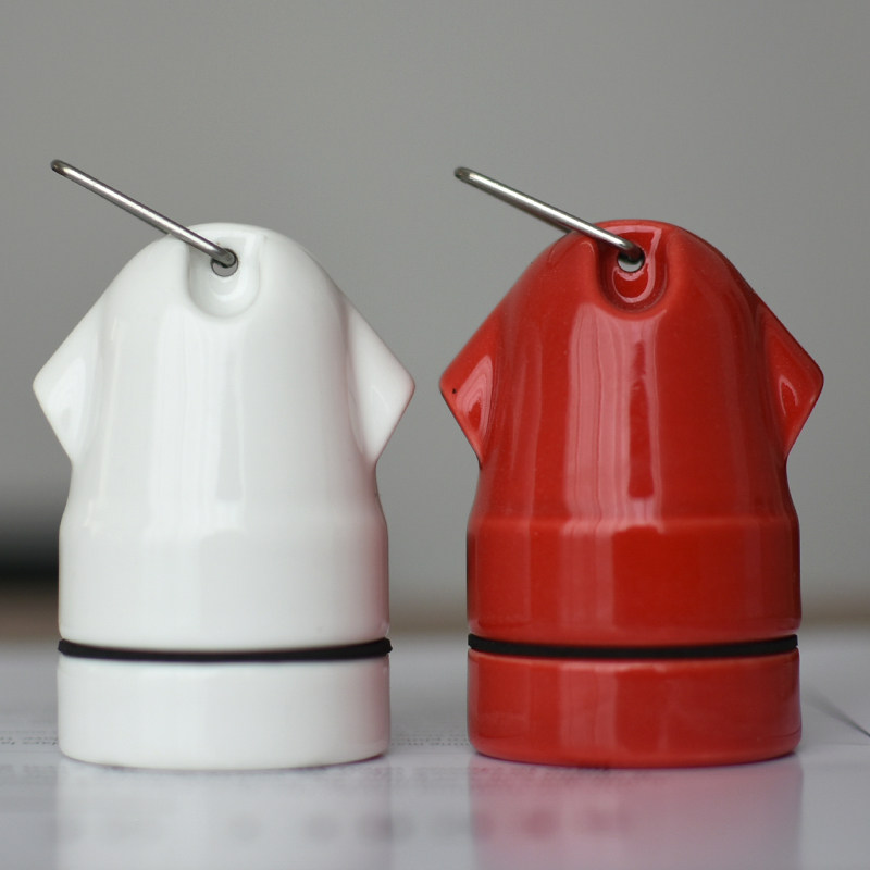 E27大螺口全陶瓷挂钩灯头复古防水室外庭院装饰灯座耐高温厚实铜,家装灯饰光源,灯具配件,淘宝优惠券,粉丝福利购,淘宝优惠卷