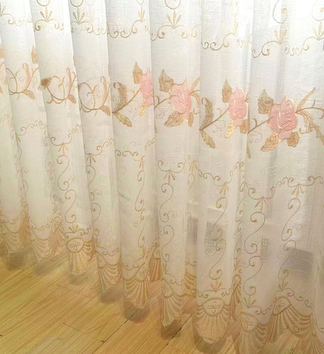 纱帘透光滤光麻纱客厅阳台简约