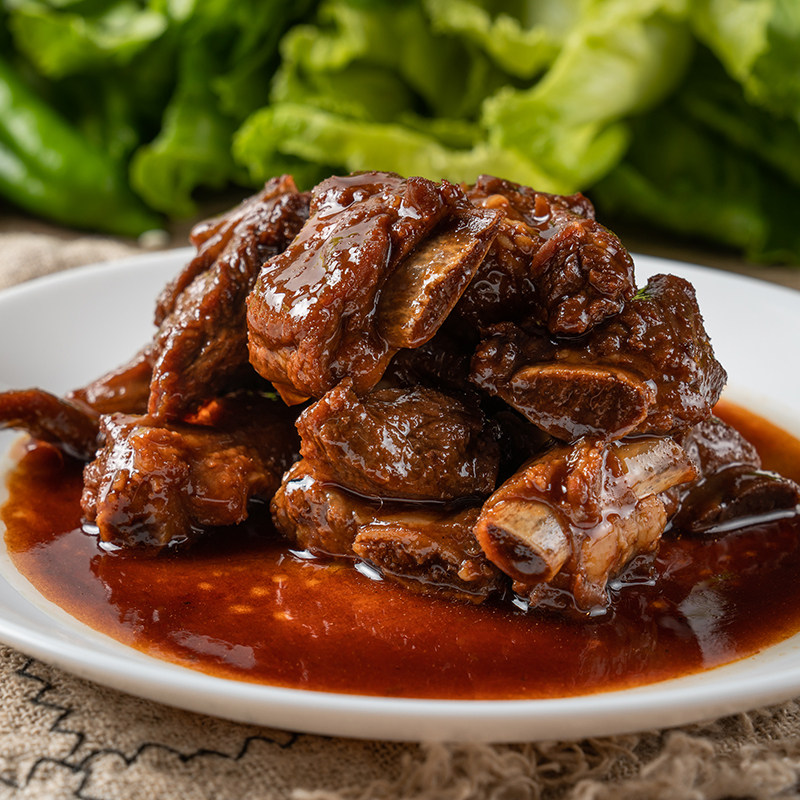 老上海风味红烧排骨200g酱排骨脆骨猪肉类熟食加热即食零食下酒菜