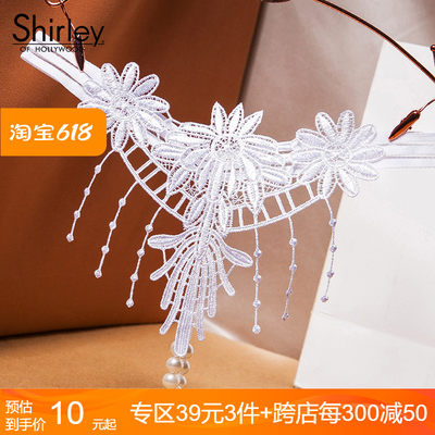 SHIRLEY性感贴花开裆丁字裤