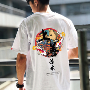 国潮潮牌潮流嘻哈男士t恤短袖