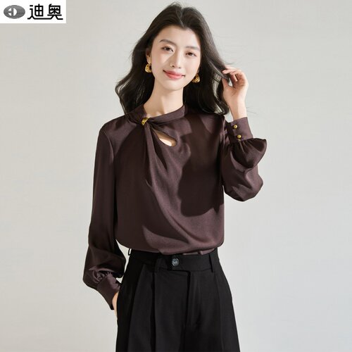 迪奥春季长袖衬衫女通勤优雅衬衣