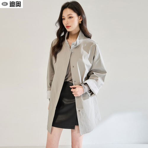 迪奥时尚通勤高级感风衣外套女