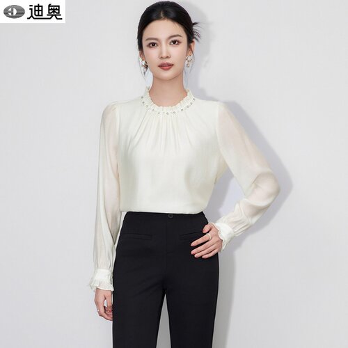 迪奥高级感气质名媛衬衫女士衬衣