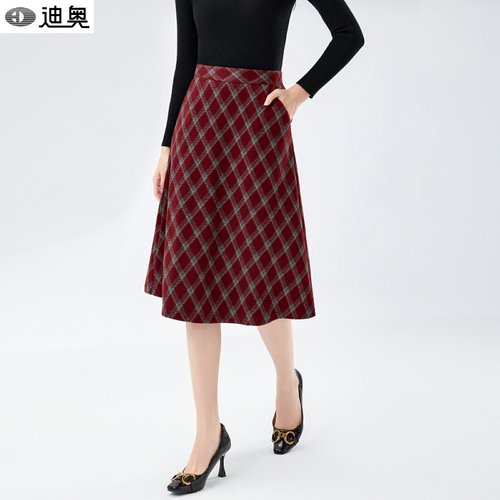 迪奥25秋冬新款高品质复古半身裙