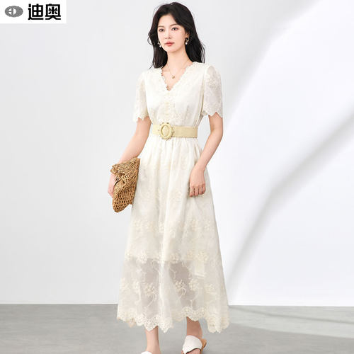 迪奥今年流行连衣裙气质A字裙子