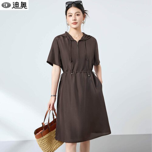 迪奥夏季新款真丝连衣裙桑蚕丝裙