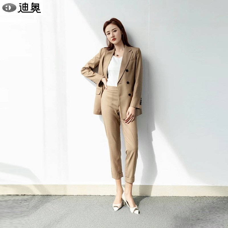 迪奥高端西装套装女25春秋新款干练御姐风羊毛混纺通勤职业小西装,女装/女士精品,时尚套装,淘宝优惠券,粉丝福利购,淘宝优惠卷