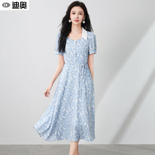 气质度假风印花裙 减龄碎花裙夏季 迪奥超好看连衣裙女2026新款 法式