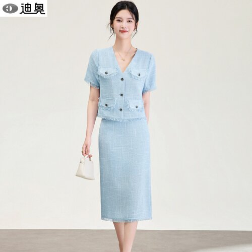 迪奥轻奢减龄优雅两件套装裙女夏