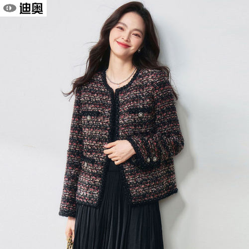 迪奥官方新品烟花炫彩高定短外套