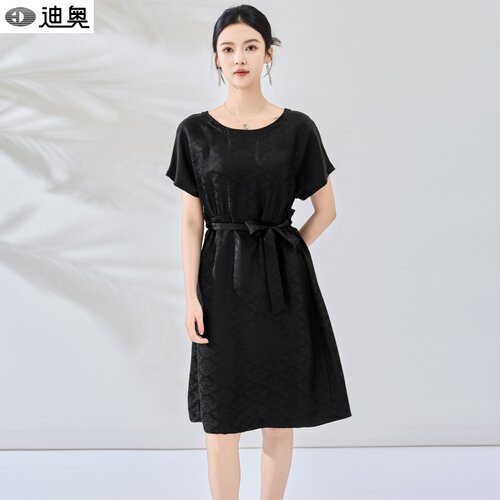 迪奥桑蚕丝连衣裙高级感真丝裙子
