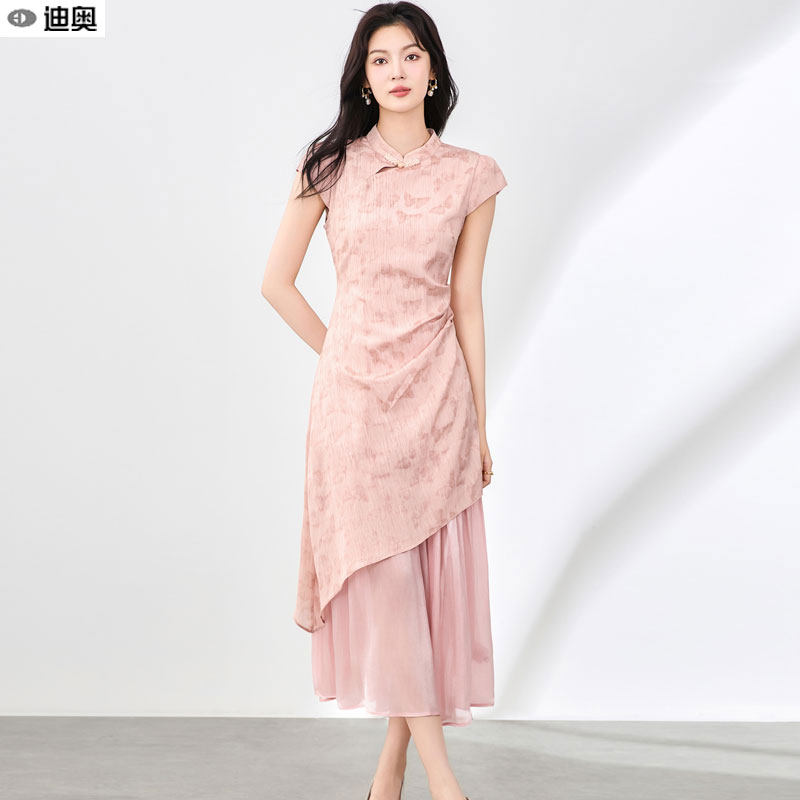 迪奥蝴蝶提花时尚大牌连衣裙新品