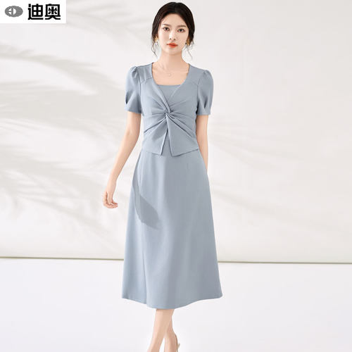 迪奥高级感优雅正式场合连衣裙女