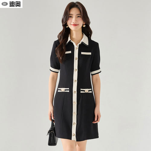 迪奥高级感时尚减龄显瘦连衣裙夏