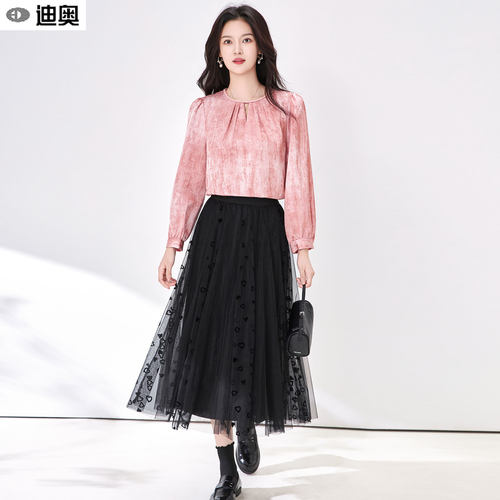 迪奥时尚优雅女神范两件套装裙女