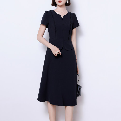 迪奥女士连衣裙女夏气质中长裙子