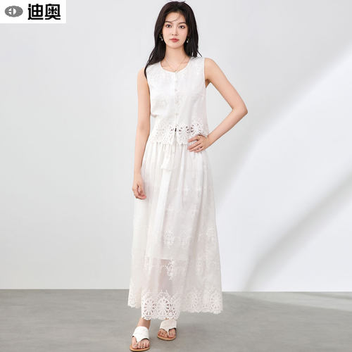 迪奥高端时尚休闲法式两件套装女