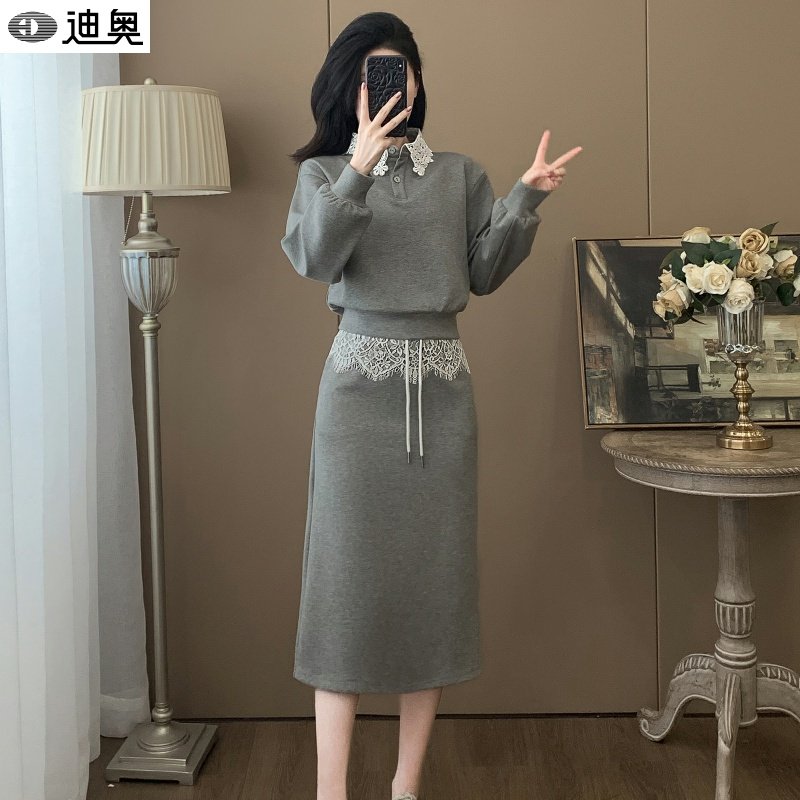 迪奥25秋冬卫衣半身裙两件套装女高端设计感气质休闲显瘦时尚套装,女装/女士精品,时尚套装,淘宝优惠券,粉丝福利购,淘宝优惠卷