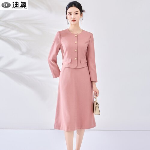 迪奥时尚高级感小香风连衣裙女