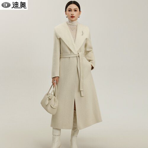 迪奥高端大气上档次双面呢大衣女