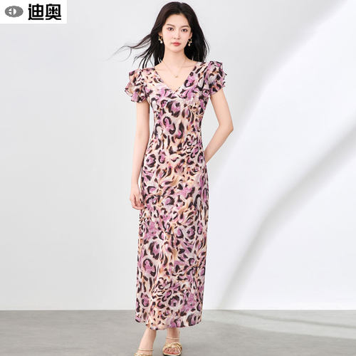 迪奥独特漂亮掐腰连衣裙轻熟裙子